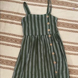 vertical stripe sundress